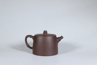 《竹節(jié)漢鐸》宜興紫砂壺民間藝人手工紫泥漢鐸壺茶具泡茶壺 《竹節(jié)漢鐸》宜興紫砂壺民間藝人手工紫泥漢鐸壺茶具泡茶壺