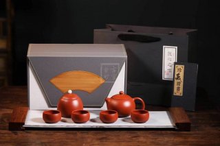 《西施套組》宜興小煤窯朱泥紫砂壺純手工西施茶壺茶具 《西施套組》宜興小煤窯朱泥紫砂壺純手工西施茶壺茶具