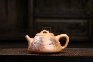 《石瓢》宜興段泥紫砂壺全手工茶壺助理工藝美術師老師石瓢 《石瓢》宜興段泥紫砂壺全手工茶壺助理工藝美術師老師石瓢