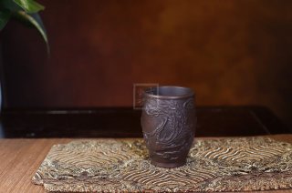 《黑金剛紫砂龍鳳主人杯》宜興紫砂茶壺紫砂泡茶壺黑金剛紫砂手工泡茶壺 《黑金剛紫砂龍鳳主人杯》宜興紫砂茶壺紫砂泡茶壺黑金剛紫砂手工泡茶壺