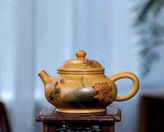 墨繪潘壺 墨繪潘壺