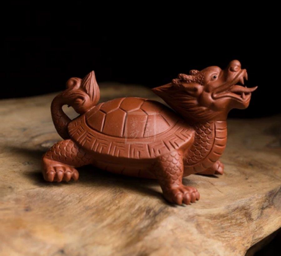 《小龍龜》宜興紫砂壺純手工泡茶壺朱泥茶具 《小龍龜》宜興紫砂壺純手工泡茶壺朱泥茶具